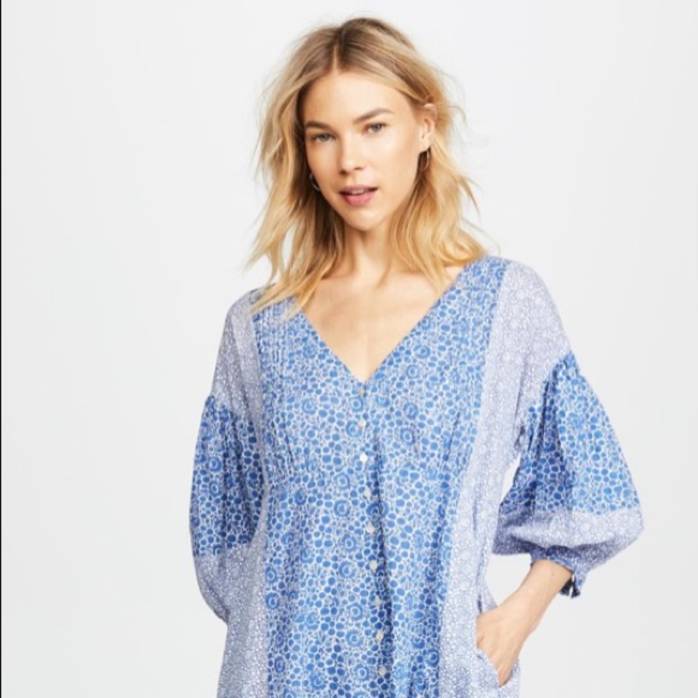 HATCH Nessa Dress - size 2 (Hatch sizing). Maternity, light cotton, pockets.